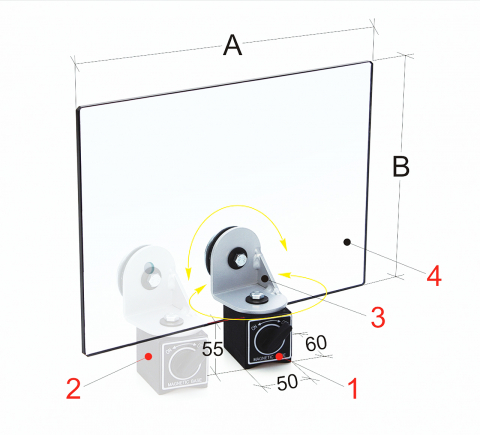 Grilajele de protectie cu suport magnetic - Ecran de protectie cu magnet de montare PBM 20/430