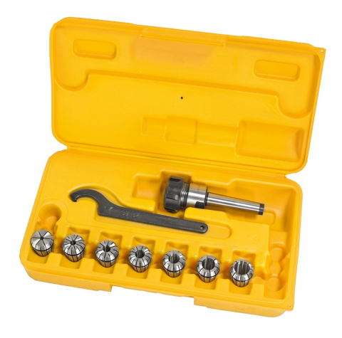 Set mandrina de prindere cu bucse ER 25 pentru frezare | MK 3 | 4 - 16 mm | 8 piese