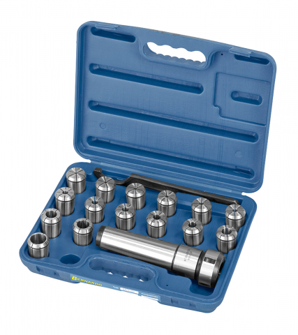 Dispozitive de prindere pentru unelte - Set mandrina de frezare ER 40 | MK 5 | 3 - 25 mm | 16 piese