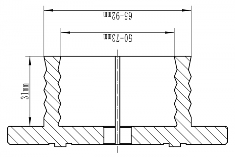 Falci ondulate pentru mandrina F Chuck M 115 [1]