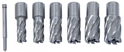 Set carotiere standard HSS CDS, 14 - 24 mm, adancime de gaurire 25 mm [1]