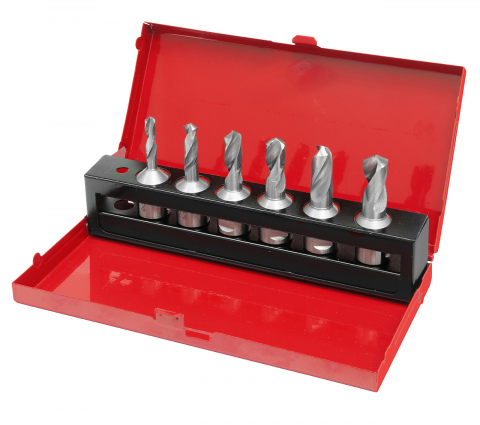 Accesorii pentru mașini de găurit magnetice - Set burghiu freza HSS, 6 - 13 mm