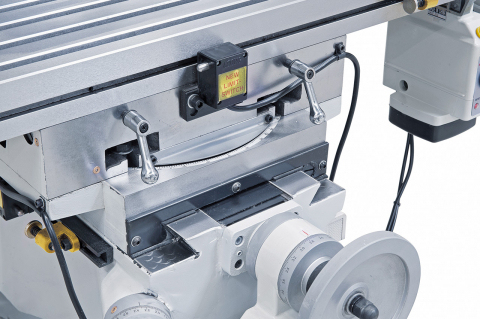 Masina de gaurit si frezat KF 60 + Indicator de pozitie 3-axe ES-12 V + Avans automat masa frezare pentru axa x/y [16]