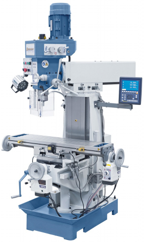 Masina de gaurit si frezat KF 60 + Indicator de pozitie 3-axe ES-12 V + Avans automat masa frezare pentru axa x/y [3]