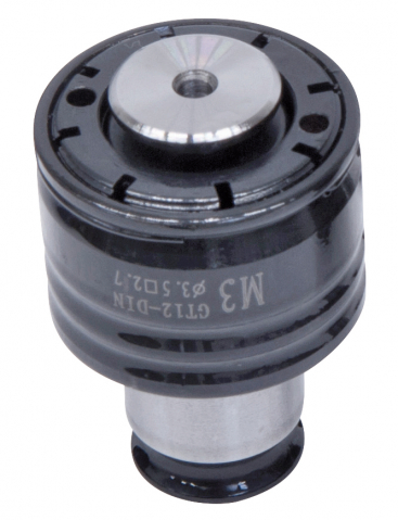 Accesorii pentru masini de taiat filete - Mandrina de schimbare rapida 19 mm GT 12, DIN 371, M3 (3,5 x 2,7)
