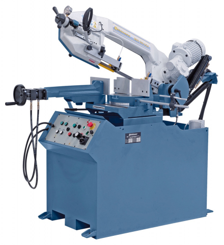 Ferastraie metal cu banda si taiere dubla semiautomate - Ferastrau semi-automat pentru metal cu taiere cu mitra dubla Bernardo MBS 300 DGA