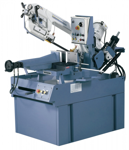 Ferastraie metal cu banda si taiere dubla semiautomate - Ferastrau semi-automat pentru metal cu taiere cu mitra dubla Bernardo MBS 350 DGA