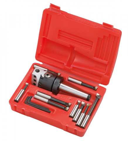 Dispozitive de prindere pentru unelte - Set cap frezare si largire diametru 75 mm cu prindere MK 3