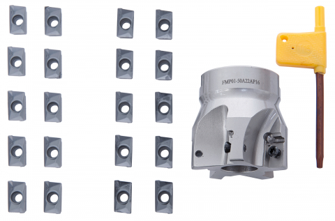 Instrumente de decupare metalelor - Set freza plana cu placute interschimbabile diam. 40 mm / B 16