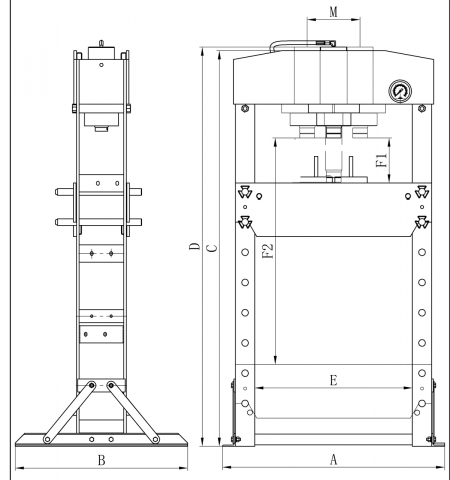 Presa pneumatica de atelier Bernardo PWK 50 F [1]