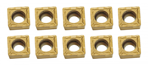 Instrumente de decupare metalelor - Insertii carbura CCMT060204 pt. bara alezoare 8, 10, 12 mm (10 buc.)