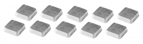 Instrumente de decupare metalelor - Set de placute amovibile pentru freza plana (10 bucati)
