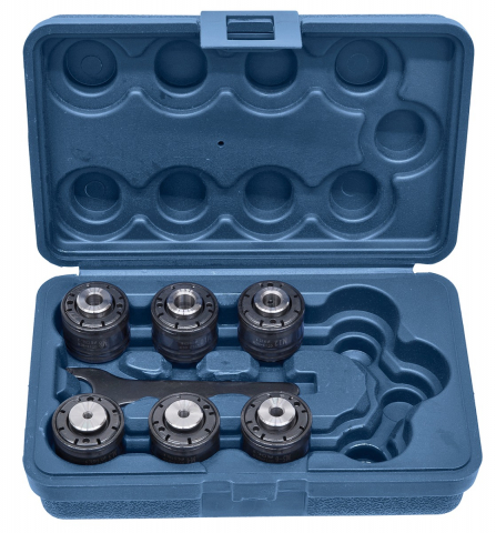 Accesorii pentru masini de taiat filete - Set mandrine de schimbare rapida M3 - M12 pentru TM 12 P / TM 12 BLO