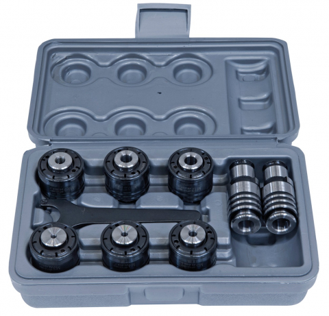 Accesorii pentru masini de taiat filete - Set mandrine de schimbare rapida M3 - M16 pentru TM 16 P / TM 16 BLO
