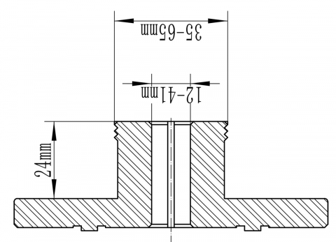 Pensetă de 25 mm pentru mandrina F Chuck M 115 [1]