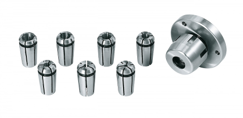 Accesorii prelucrare metal - Set de mandrine cleşti de prindere, 8 piese.