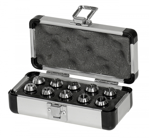 Dispozitive de prindere pentru unelte - Set mandrine ER 16 | 0,5 - 10 mm | 10 piese