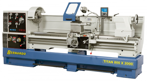 Strunguri pentru metal - Strung industrial universal Bernardo TITAN 800 x 2000 cu cititor digital pe 3 axe
