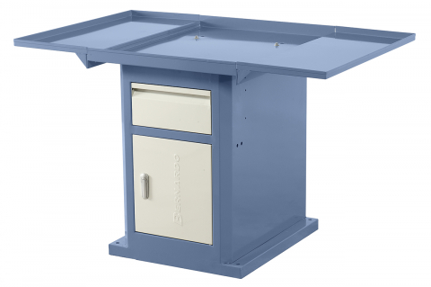 Standuri pentru mașini de găurit și frezat - Stand BF 6 Deluxe cu tava pentru lichid de racire