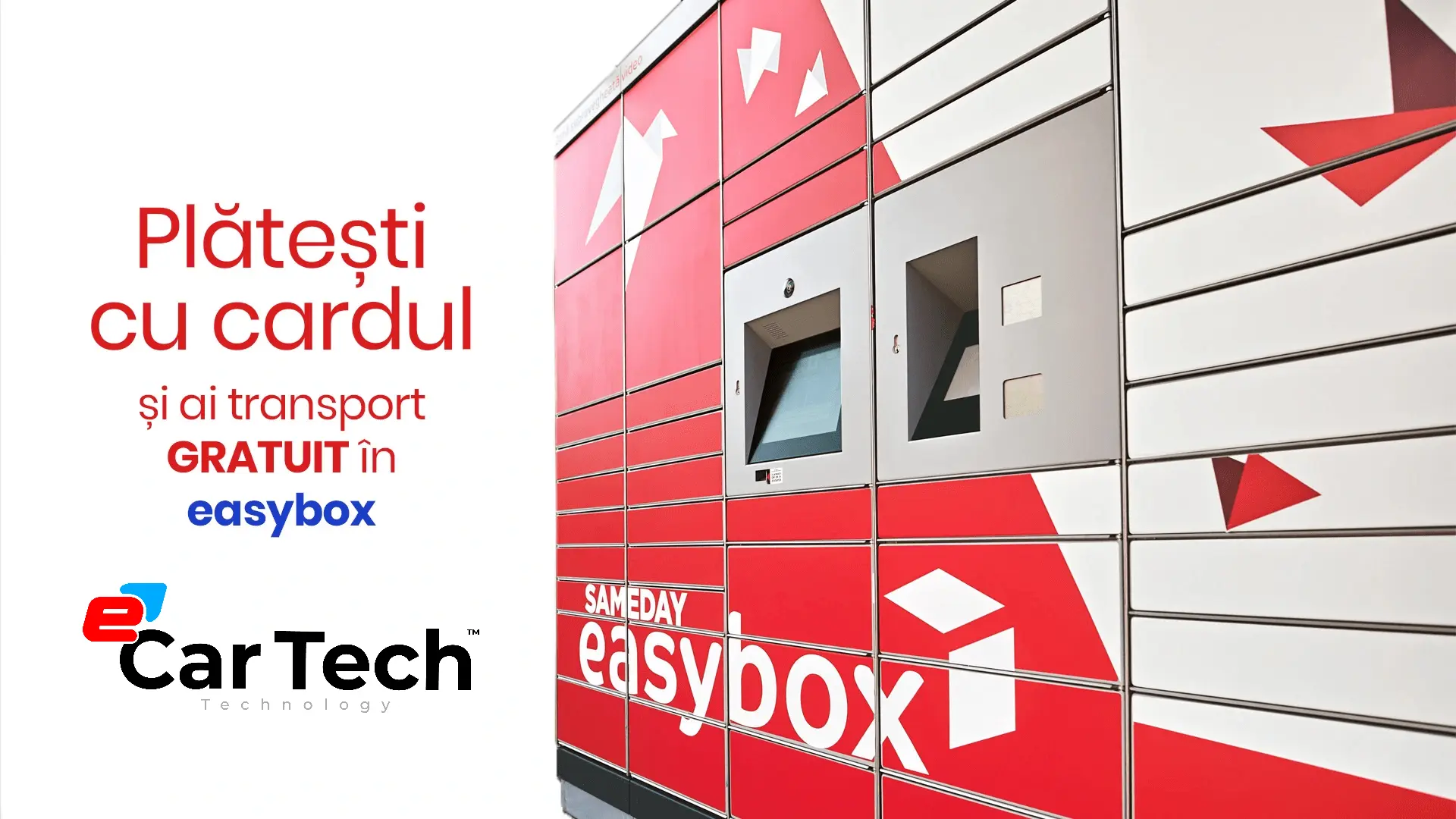 Livrare gratuita in EasyBox sameday la plata cu cardul
