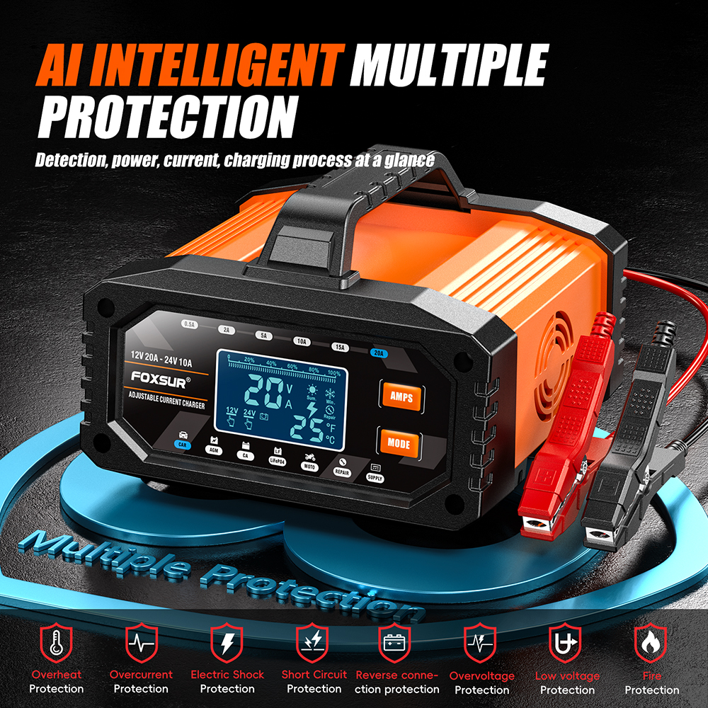 Sisteme de protectie multiple si monitorizare pe ecran LCD redresor FOXSUR