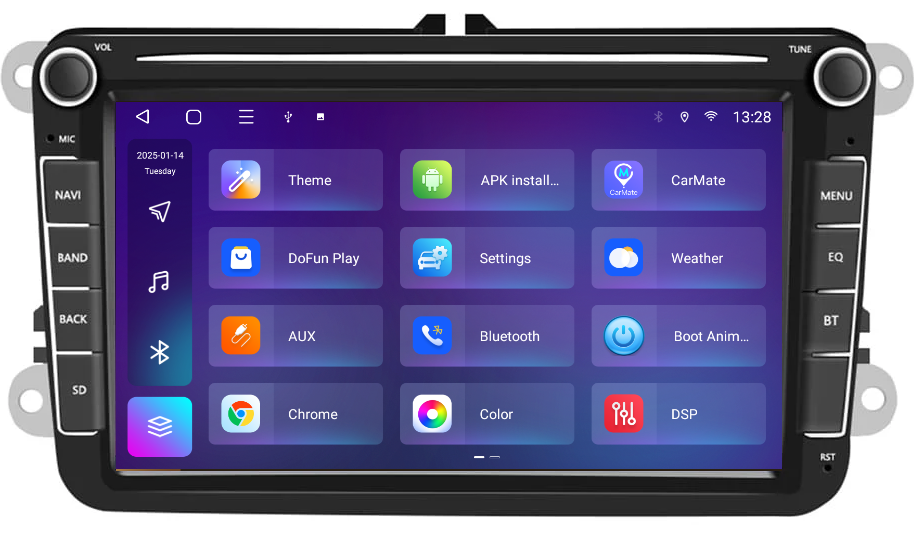 Interfata Android 14 moderna