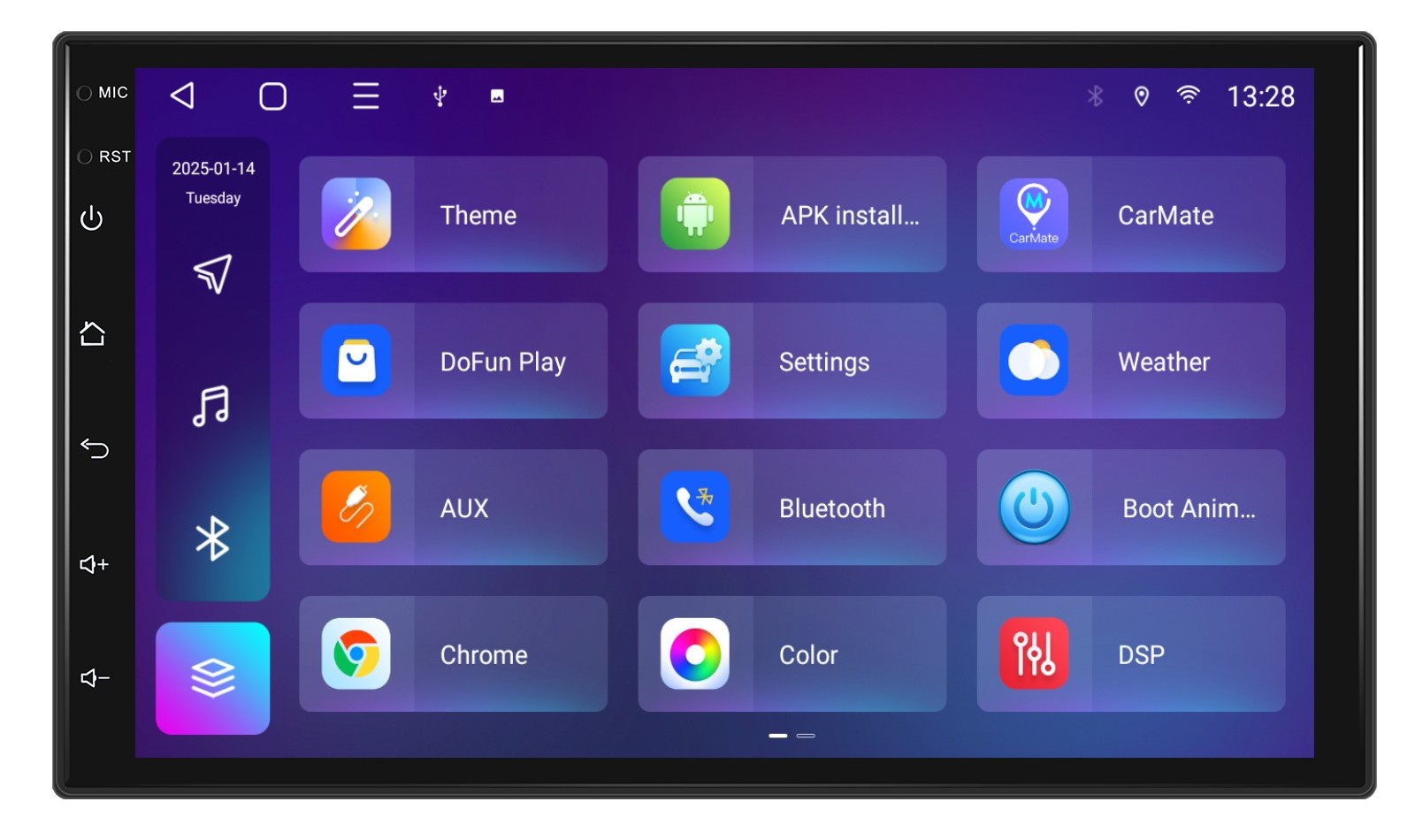 Interfata Android moderna pentru navigatie universala 2DIN