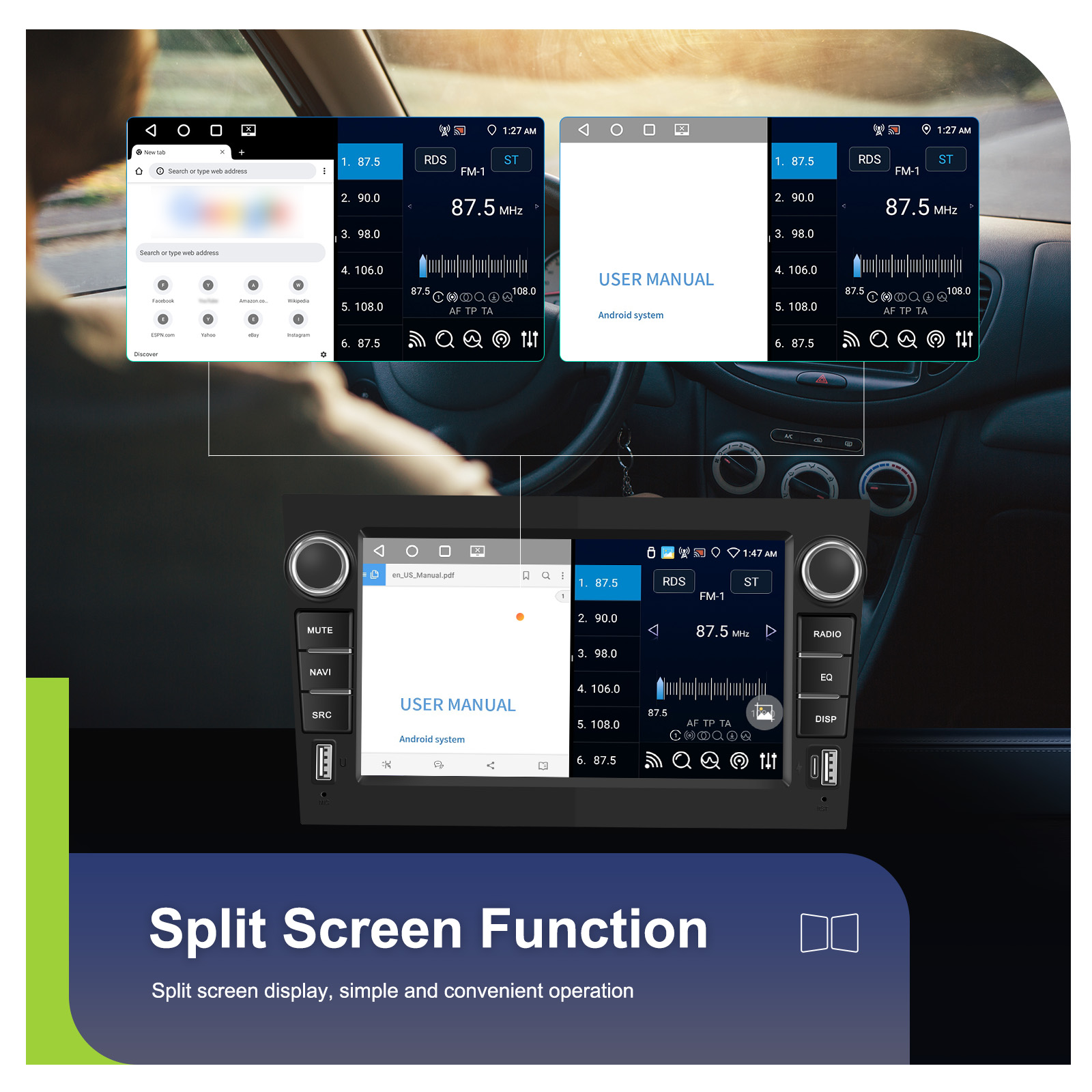 Functie Split Screen Android