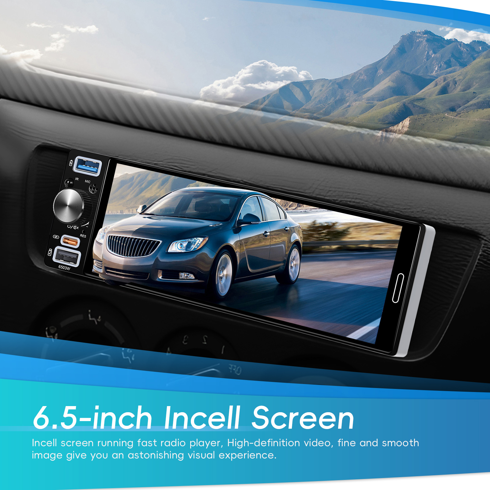 Ecran INCELL Player Auto 1DIN