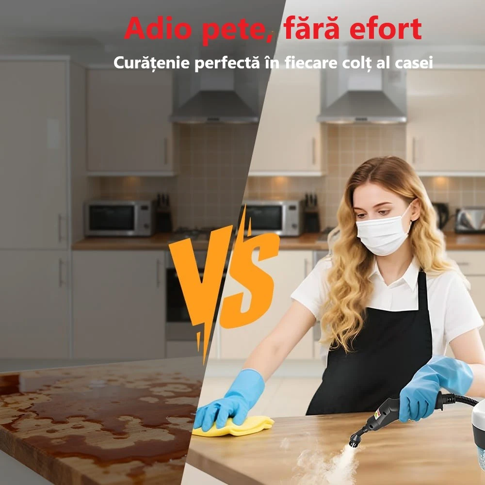 Curatare eficienta abur vs metode traditionale