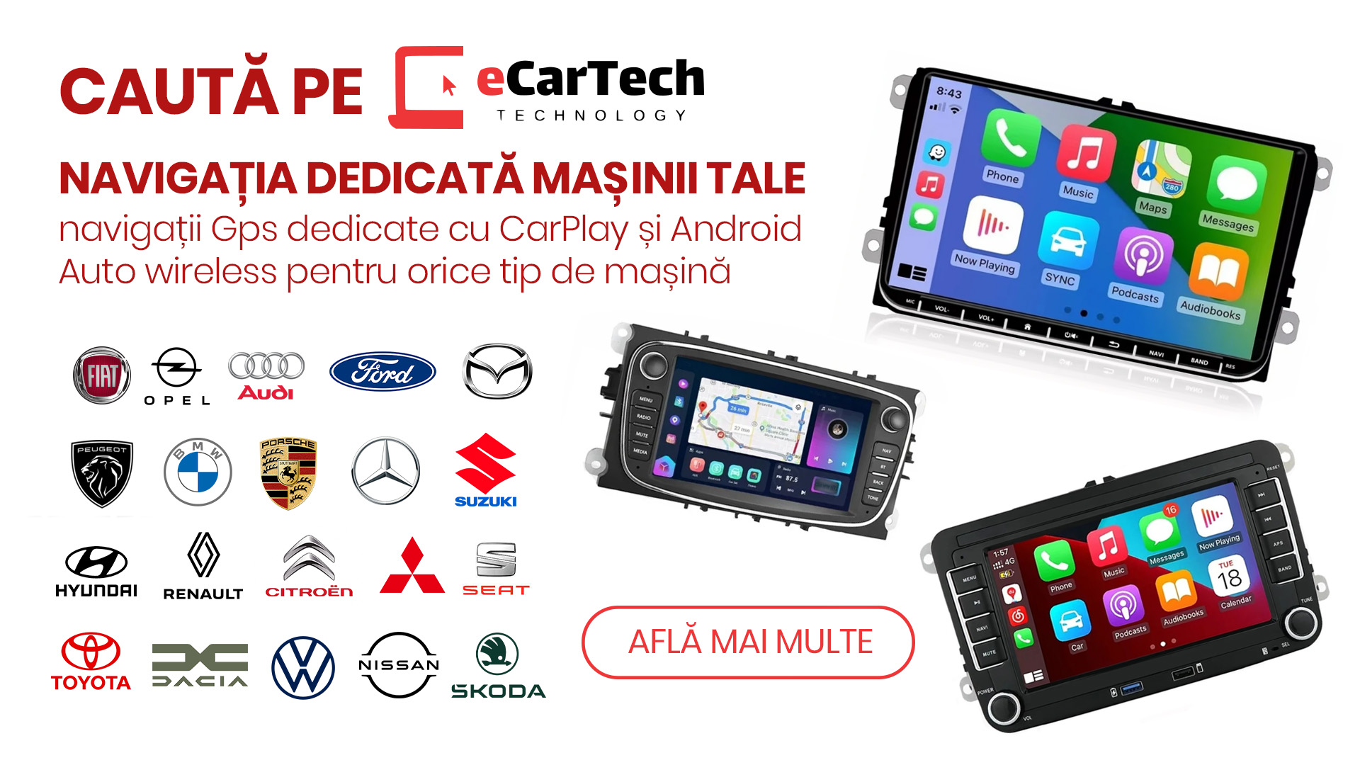 Orientare și conectivitate pentru drumuri fără griji cu navigatiile și accesoriile Auto ECARTECH