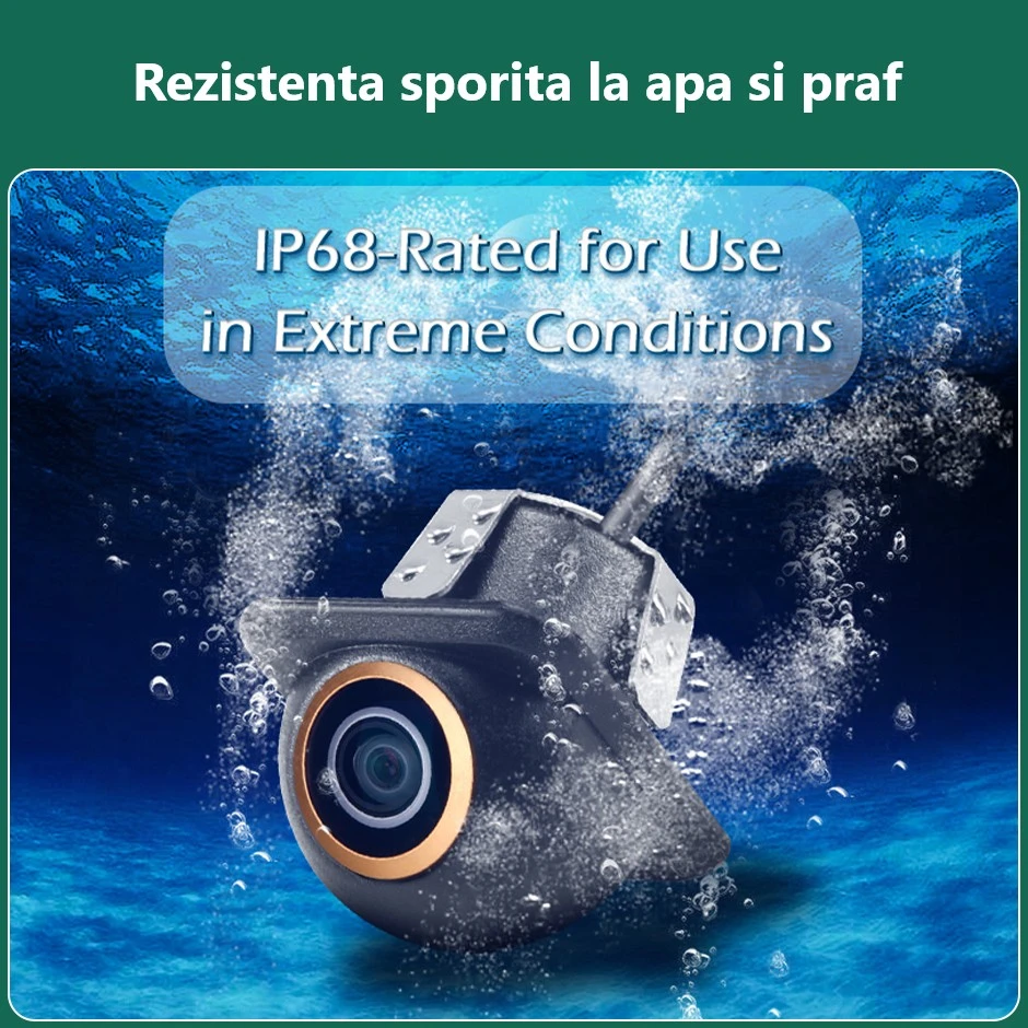 Cameră marșarier IP68 rezistentă la apă și praf