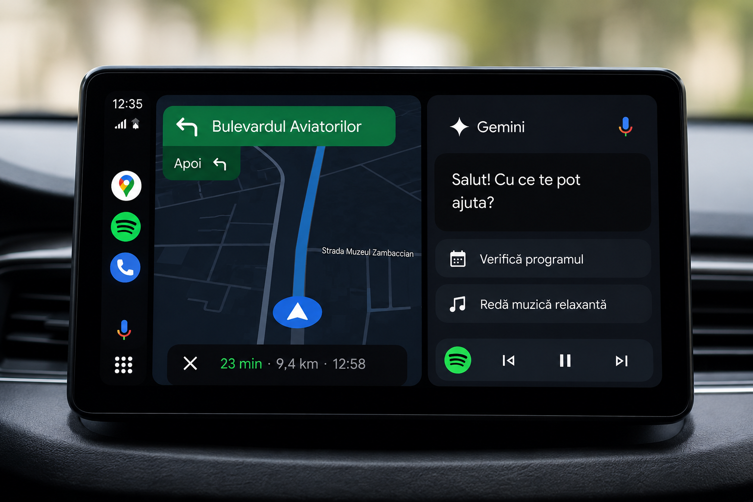 Gemini AI și Android Auto transformă timpul petrecut în trafic într-un timp util
