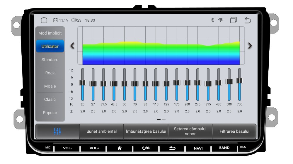 Egalizator audio DSP