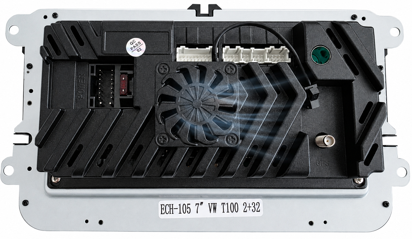 Navigație auto Android cu ventilator de răcire activ