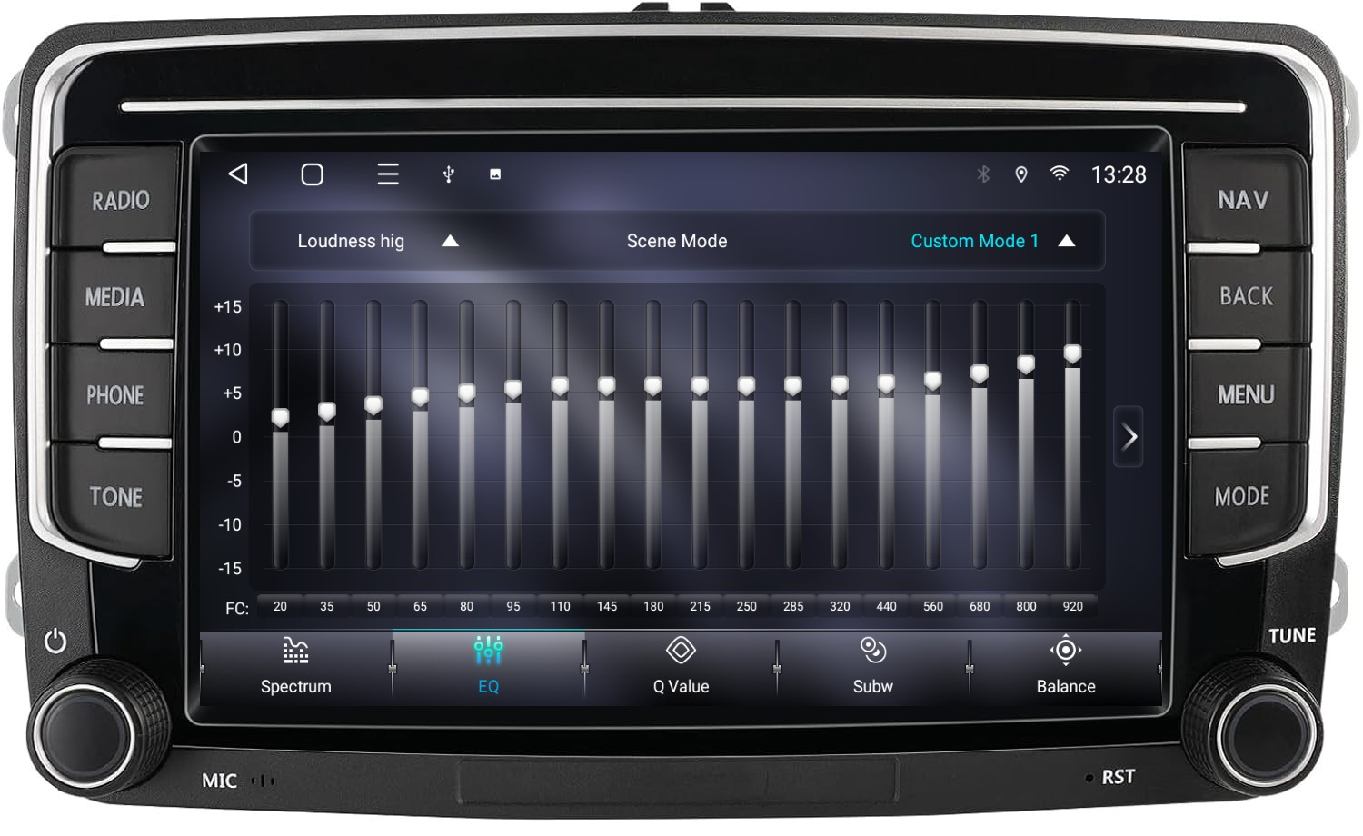 Egalizator audio DSP pentru navigație auto Android