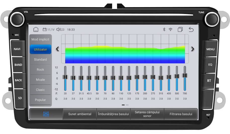 Egalizator audio DSP