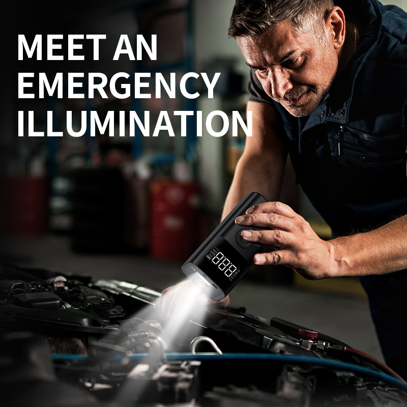 Lanterna LED si powerbank starter auto portabil