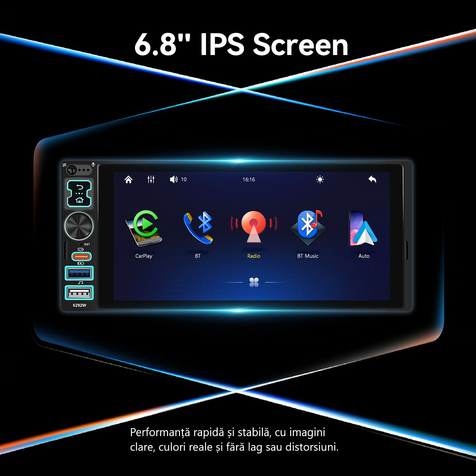 Ecran IPS HD 6.8 inch