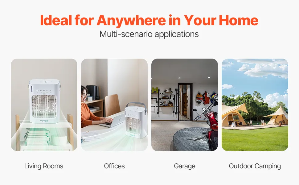 Ventilator cu lumina LED temporizator somn linistit