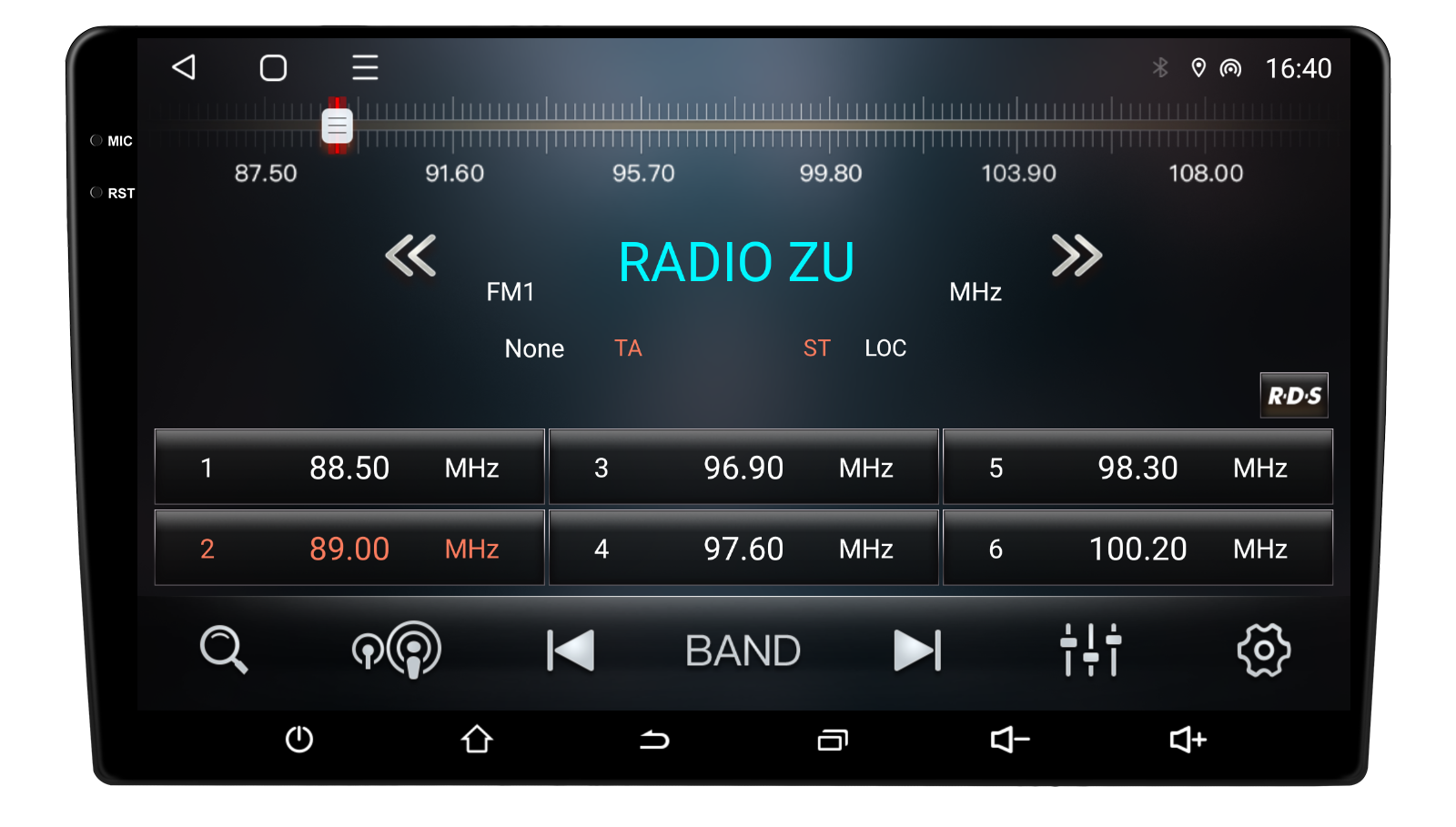 Radio FM AM cu RDS pentru navigație Android auto