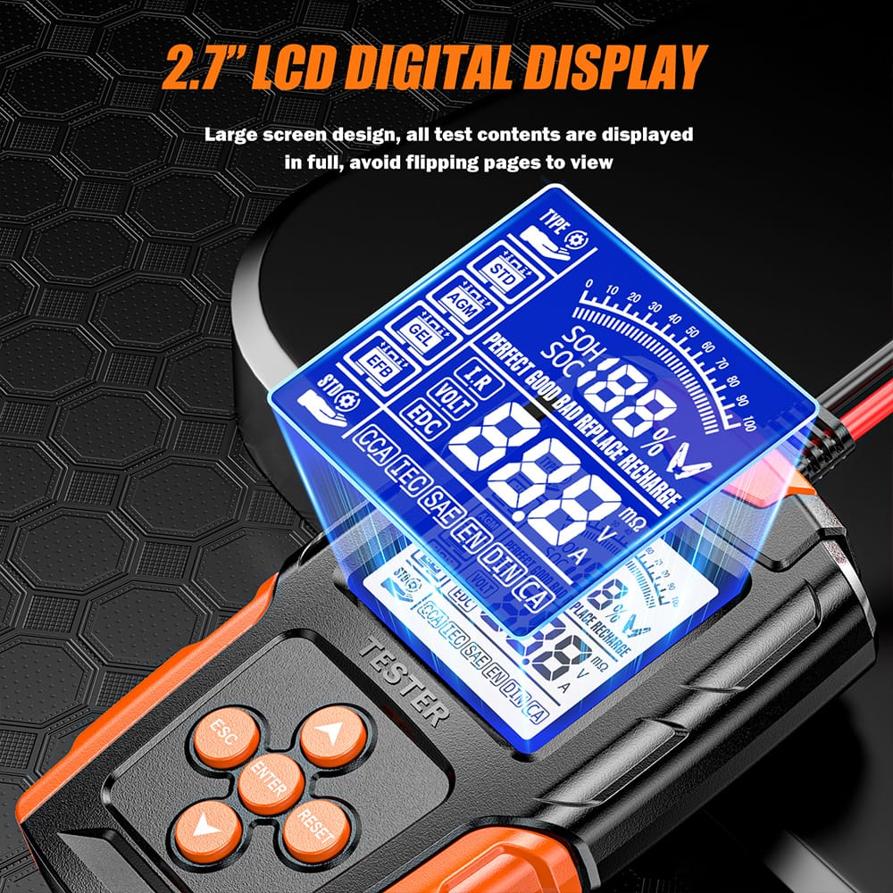 Tester baterie camioane tir motociclete 24V