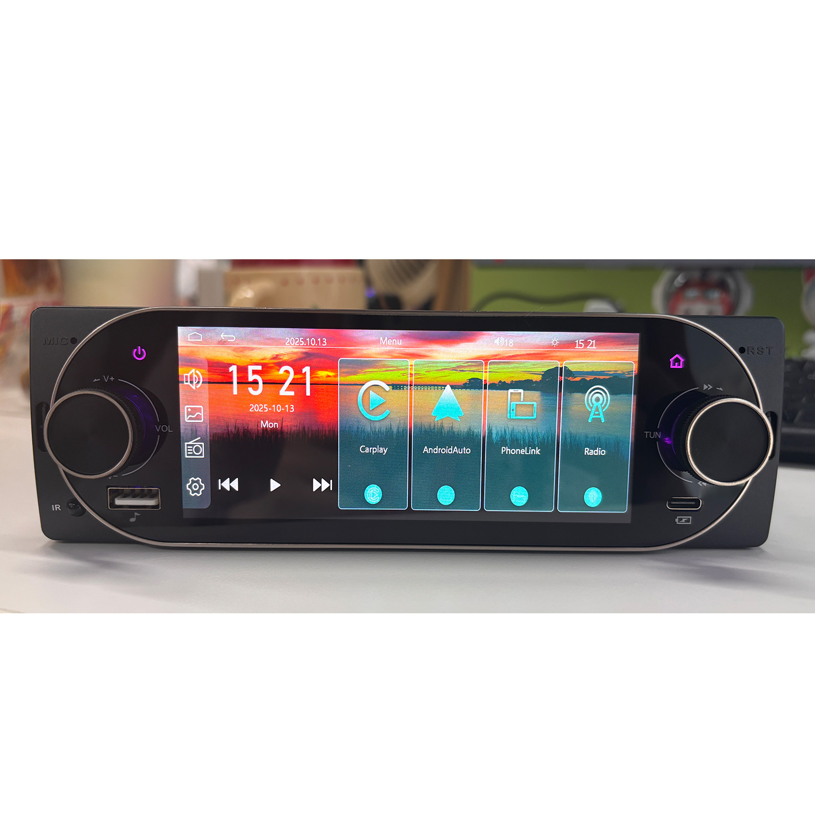 MP5 Player Auto Universal 1DIN cu Apple CarPlay, Android Auto și ecran tactil INCELL 5.1 inch [3]