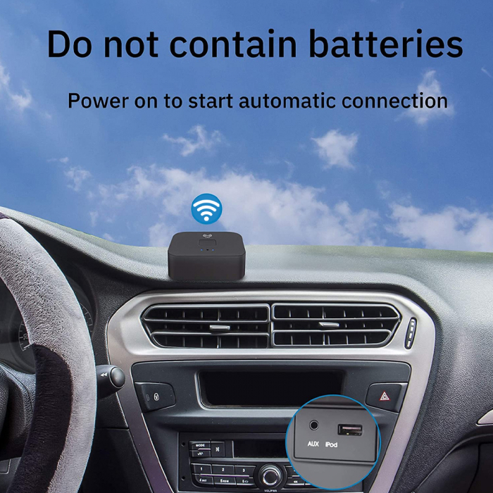 Adaptor Bluetooth MinTech BT200, transmitator si receptor, NFC, A2DP, RCA, AUX, 3.5MM Jack [6]