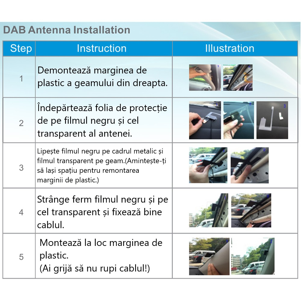 Adaptor Radio DAB+ USB cu Antenă, Compatibil Multimedia Auto, Receptor Digital FM cu Afișaj LCD, Instalare Plug & Play [8]