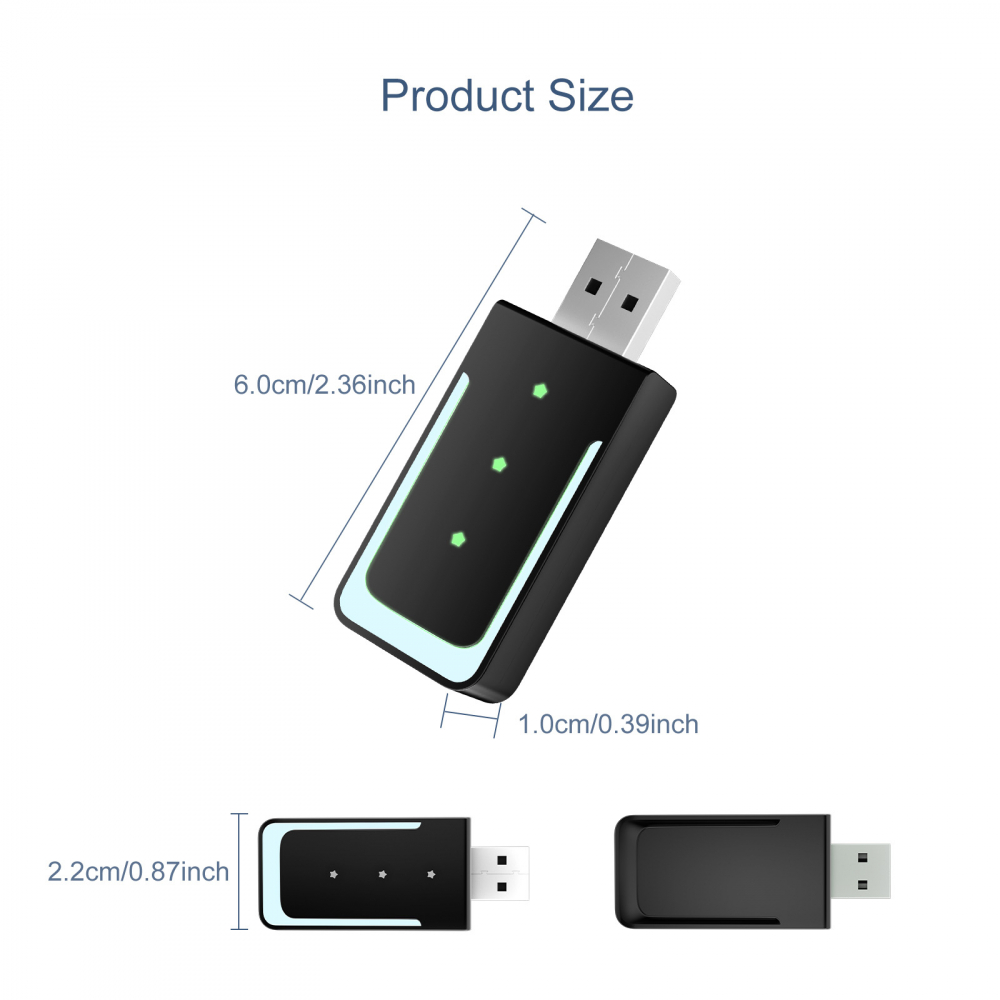 Adaptor USB A/C CarPlay & Android Auto Wireless – Transformă conexiunea cu cablu în conexiune wireless, Plug & Play [5]