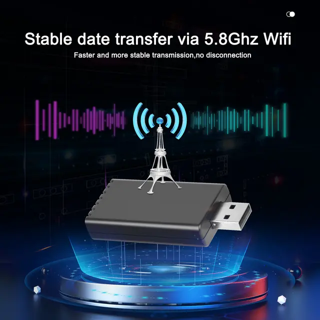 Adaptor Wireless CarPlay pentru Mașină - Transformă CarPlay cu Fir în Wireless | Compatibil cu Peste 600 Modele Auto | Conexiune Rapidă și Stabilă 5GHz WiFi" [5]