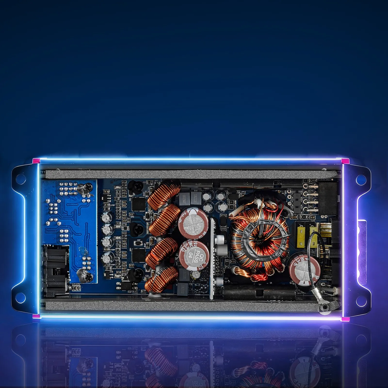 Amplificator audio auto, amplificator auto cu 4 canale, amplificator stereo multicanal clasa D, max. 4 x 272W la 4 ohmi / 4 x 400W la 2 ohmi, putere mare, pentru SUV-uri, camionete și vehicule off-roa [2]