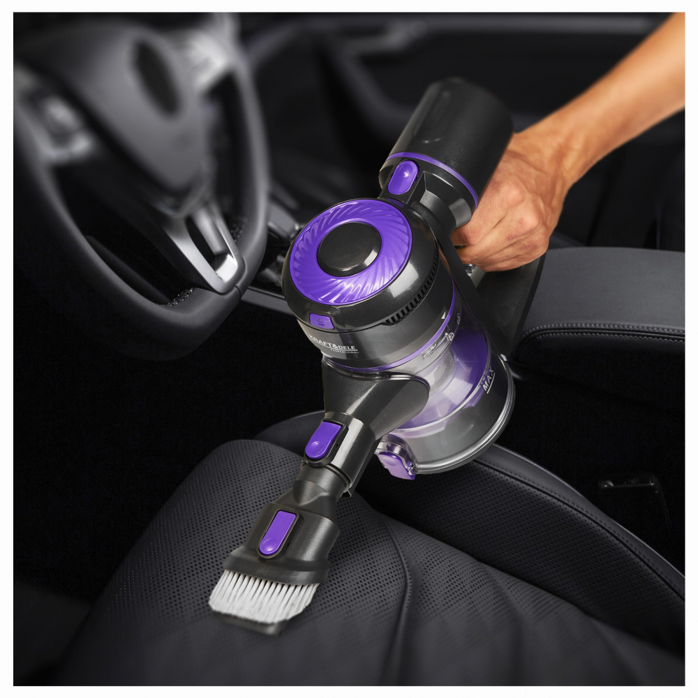 Aspirator vertical fără fir 0.8L – puternic, ușor și silențios [4]
