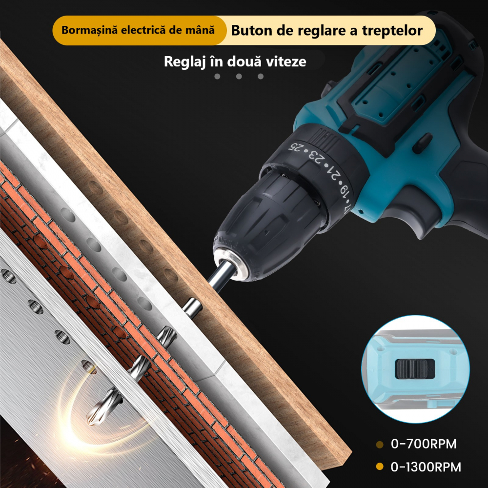 bormasina cu acumulator, bormasina 21v [7]